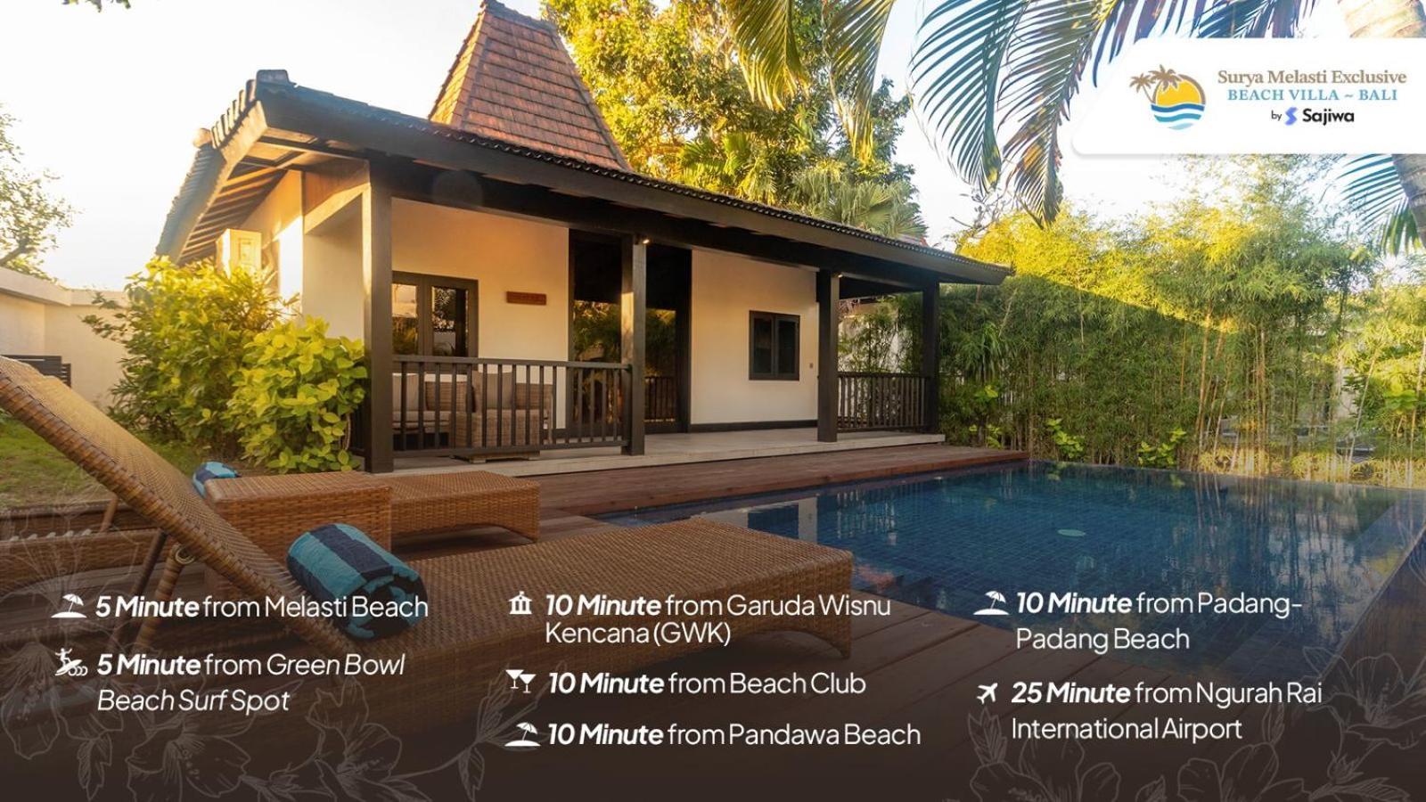 Surya Melasti Exclusive Beach Villa By Sajiwa Ungasan Exterior foto